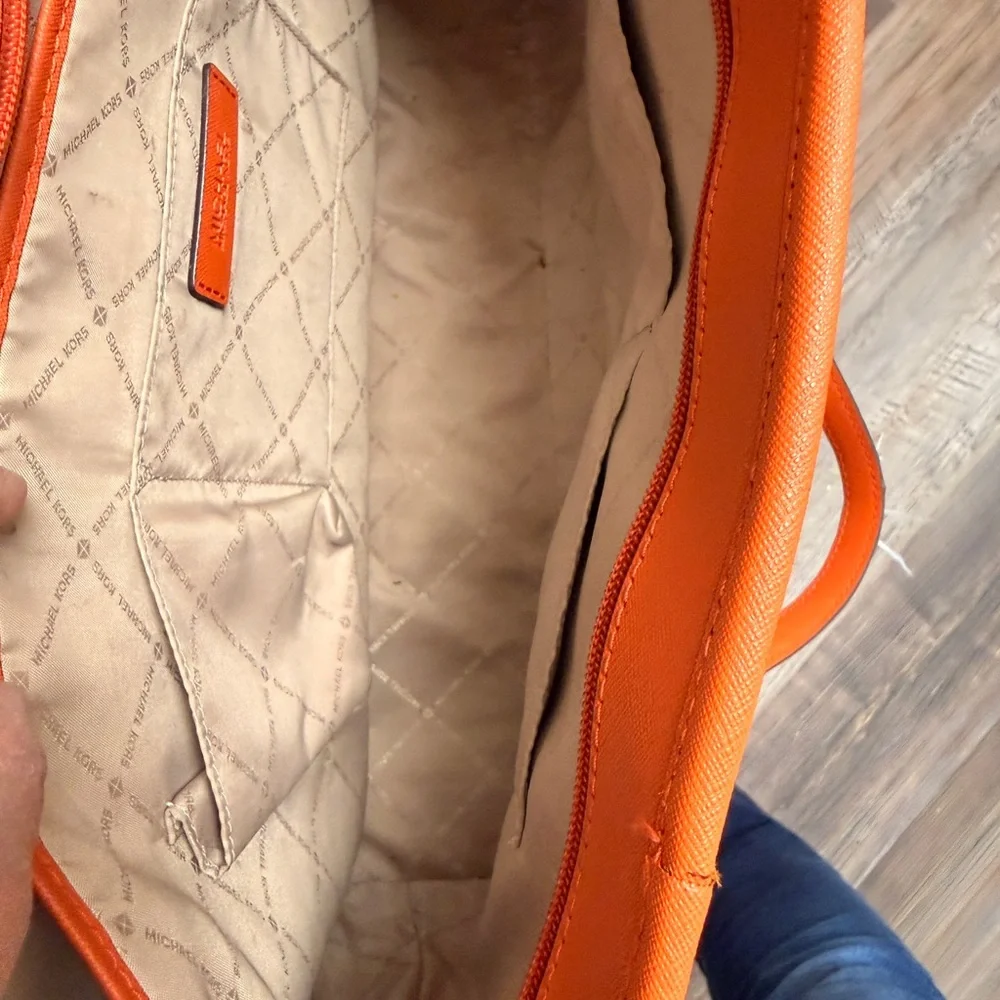 Michael Kors Tangerine Tote Bag - Picture 5 of 7